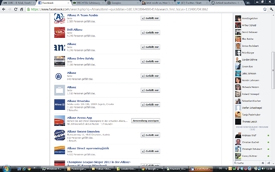 Fanpagesuche: Allianz AG